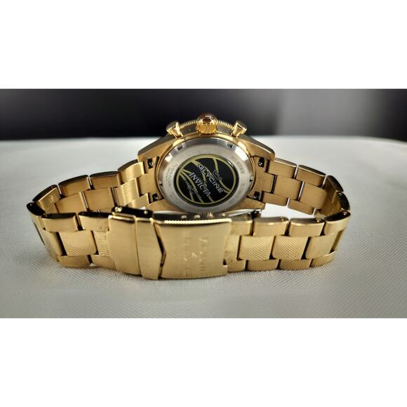 GLYCINE x INVICTA Men's Watch Quartz 5 Elements Gold - Picture 7 of 14